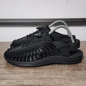 Keen Uneek Men's Water River Hiking Outdoor Sandals Shoes Size 9 Black